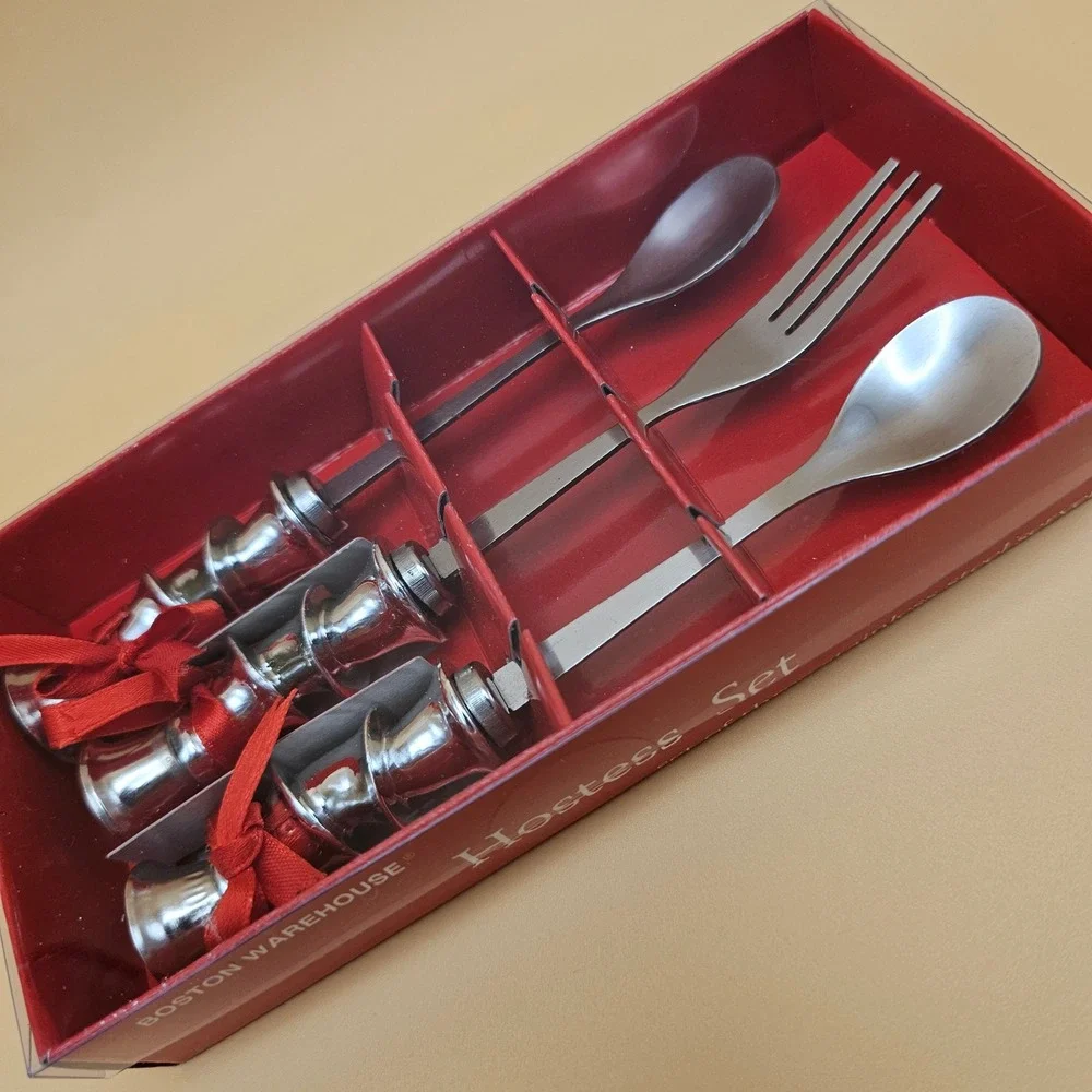 Boston Warehouse Hostess Set Set of Three Stainless Steel Servers Model‎ 04181